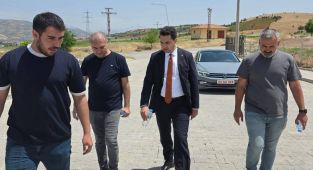 Kaymakam Seyhan, OSB yolunda incelemelerde bulundu