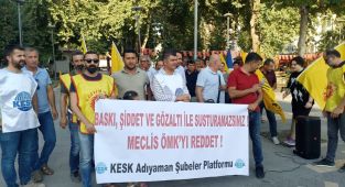 KESK üyeleri 'Öğretmenlik Meslek Kanun'un geri çekilmesini istedi - Videolu Haber