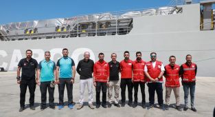 Kızılay’ın Gazze’ye gönderdiği yardım Gemisi Mısır’a ulaştı
