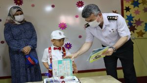 Komutan Yeşilyurt'tan şehit çocuğuna sürpriz doğum günü