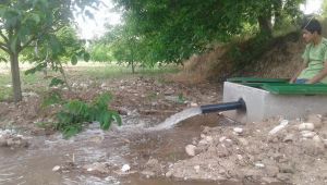 Köylerde tarım arazisi sulama projesi çalışmaları devam ediyor