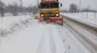 Malatya'da kar mesaisi başladı