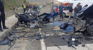 Malatya'da korkunç kaza: 3'ü ağır 8 yaralı