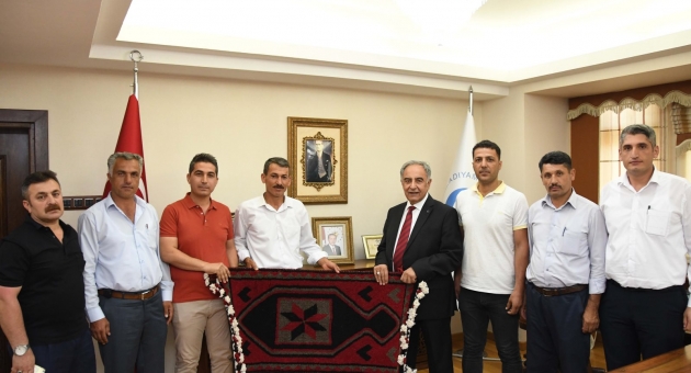 Merkez ve Köy Muhtarlar Derneğinden Rektör Turgut’a Ziyaret