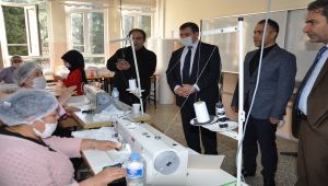 Mesleki ve Teknik Anadolu Lisesinde, Günlük Bin Adet Maske Üretiliyor