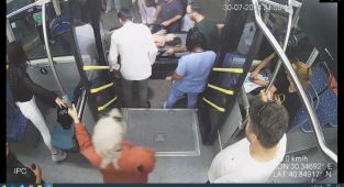 Otobüste hayat kurtaran seferberlik - Videolu Haber
