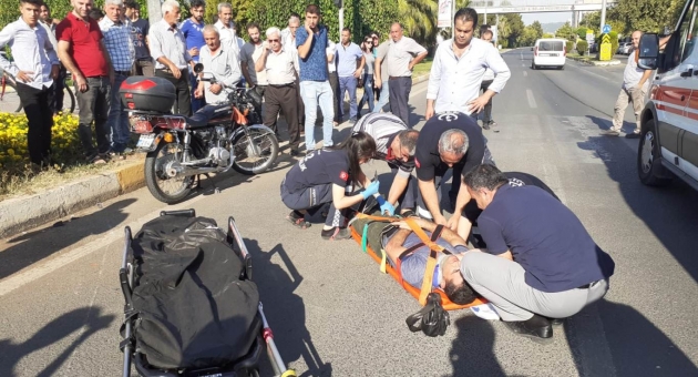 Otomobil İle Motosiklet Çarpıştı: 1 Yaralı - Videolu Haber