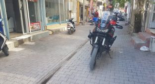 Park halindeki motosiklet çalındı