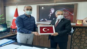 Rektör Turgut’tan, Sosyal Hizmetler İl Müdürü Çelik’e ziyaret