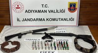 Ruhsatsız tabanca ve tüfeğe 1 gözaltı