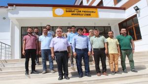 Samsat Kaymakamı Okullarda İncelemelerde Bulunuyor