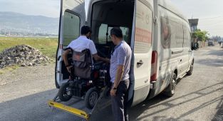 Sınav gününde özel gereksinimli vatandaşlara ulaşım desteği