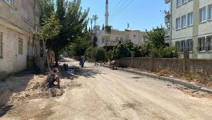 Siteler Mahallesi’nde kaldırım çalışması