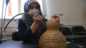 Su kabağı sanatı Adıyaman'lı kadınların yüzünü güldürüyor - Videolu Haber