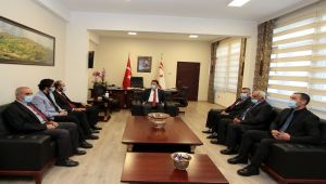 Suphi Asiltürk ve yönetiminden KKTC Başbakanı Ersan Saner’e ziyaret