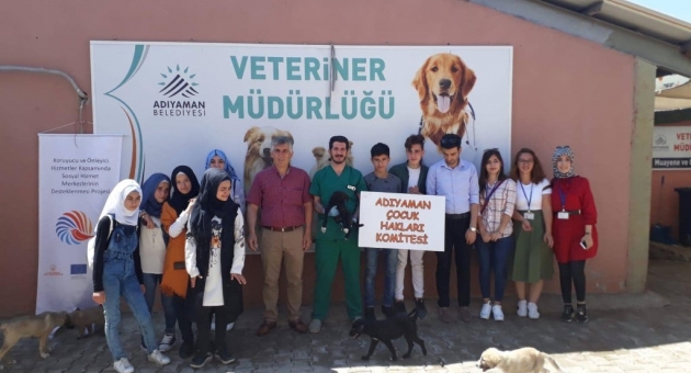 Suriyeli Çocuklar, Dünya Mülteciler Gününde Sokak Hayvanlarını Ziyaret Etti