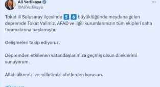 Tokat'ta 5,6 büyüklüğünde deprem: Çevre illerde de hissedildi