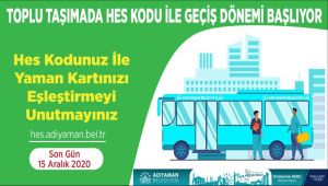 Toplu taşıma araçlarında HES kodu uygulaması başlıyor