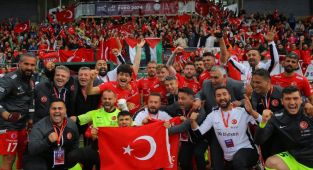 Türkiye’den Avrupa Şampiyonası’nda İsrail’e farklı tarife