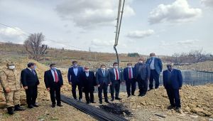Tut'ta taziye evi temel atma töreni
