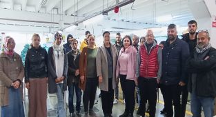 Ulubey, tekstil çalışanlarıyla buluştu