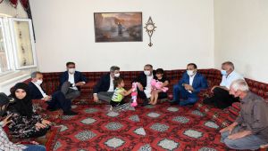 Vali Çuhadar'dan şehit ailelerine bayram ziyareti