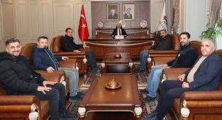 Vali Dr. Varol haber ajansı ve günlük gazete temsilcilerini kabul etti