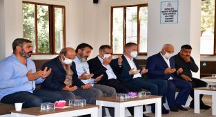 Vali Gül, Hakim Aksoy ve Şehit Doğan'ın taziyesine katıldı
