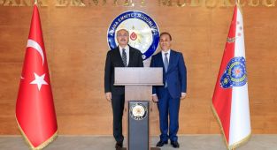Vali Köşger İl Emniyet Müdürlüğünü ziyarette bulundu