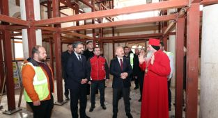 Vali Varol, kilisedeki restorasyon çalışmalarını inceledi