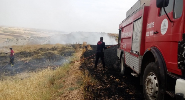 Yangında 5 Dekar Ekili Buğday Yandı