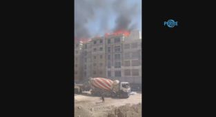 Yapımı devam eden deprem konutlarında çıkan yangın korkuttu - Videolu Haber