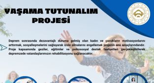'Yaşama Tutunalım Projesi' başlıyor
