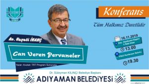 Yazar Hayati İnanç, Adıyamanlılarla Buluşuyor