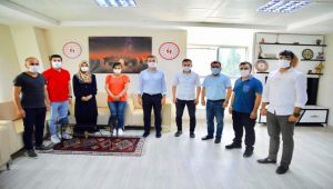 Yeni atanan gençlik liderlerinden Gençlik ve Spor İl Müdürü Keleş’e ziyaret