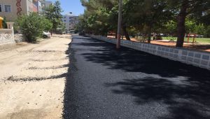 Yeni Mahalle'de asfalt çalışması