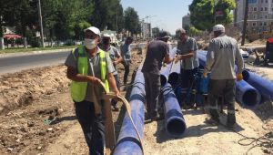 Yeni Valilik kavşağının hem altında, hem üstünde çalışma
