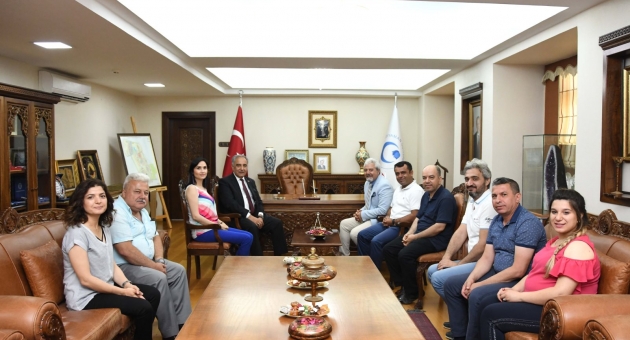 Yeşilay Derneği ve Hayat Vakfından Rektör Turgut’a Ziyaret
