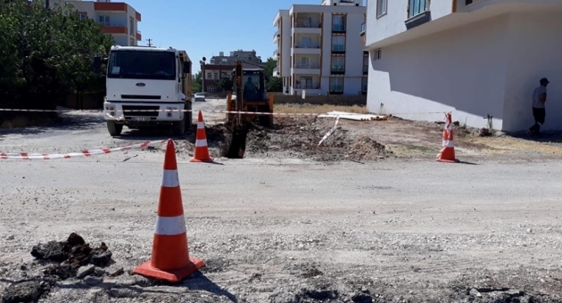 Yeşilyurt Mahallesinde İçme Suyu Hattı Döşeme Çalışması