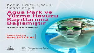 Yüzme havuzu ve aqua park kapılarını açıyor