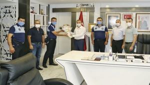 Zabıta ekiplerinden Başkan Kılınç’a ziyaret